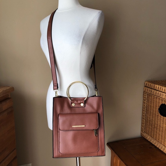 Steve Madden Handbags - Steve Madden Faux Leather Bag Detachable Strap